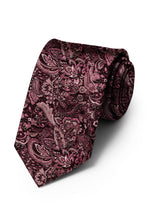 Ted Stanford Rosewood Aries Floral Paisley Necktie