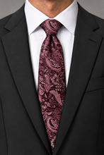 Ted Stanford Rosewood Aries Floral Paisley Necktie