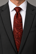 Ted Stanford Rust Aries Floral Paisley Necktie
