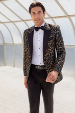 Ted Stanford "Savannah" Black & Gold Peak Tuxedo Jacket (Separates)