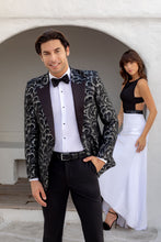 Ted Stanford "Savannah" Black & Silver Peak Tuxedo Jacket (Separates)