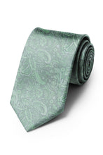Ted Stanford Spearmint Aries Floral Paisley Necktie