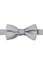 Ted Stanford White Aries Floral Paisley Hand Knot Banded Bow Tie