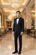 Tiglio "Beckham" Black 1-Button Shawl Tuxedo (2-Piece Set)