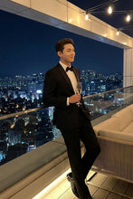 Tiglio "Beckham" Black 1-Button Shawl Tuxedo (2-Piece Set)