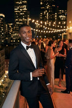 Tiglio "Sienna Porto" Black 2-Button Notch Slim Fit Tuxedo (2-Piece Set)