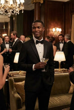 Tiglio "Sienna Porto" Black 2-Button Notch Slim Fit Tuxedo (2-Piece Set)