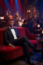 Tiglio "Sienna Porto" Black 2-Button Notch Slim Fit Tuxedo (2-Piece Set)