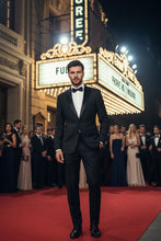 Tiglio "Tufo Trofeo" Black 2-Button Peak Tuxedo (2-Piece Set)