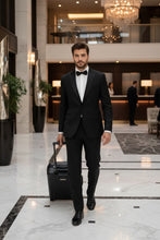 Tiglio "Tufo Trofeo" Black 2-Button Peak Tuxedo (2-Piece Set)