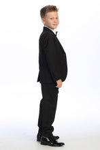 Tip Top "Georgetown" Kids Black Tuxedo (5-Piece Set)