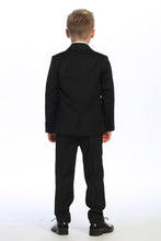 "Georgetown" Kids Black Tuxedo (5-Piece Set)