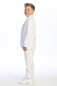 "Cornell" Kids White Tuxedo (5-Piece Set)