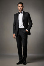 "Gaston" Black 2-Button Notch Tuxedo (2-Piece Set)