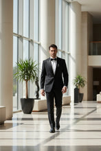 "Gaston" Black 2-Button Notch Tuxedo (2-Piece Set)