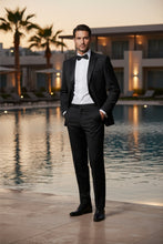 "Gaston" Black 2-Button Notch Tuxedo (2-Piece Set)