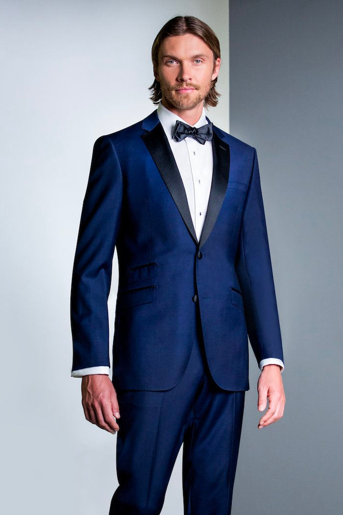 Trend "Trend" Blue 2-Button Notch Tuxedo (2-Piece Set)