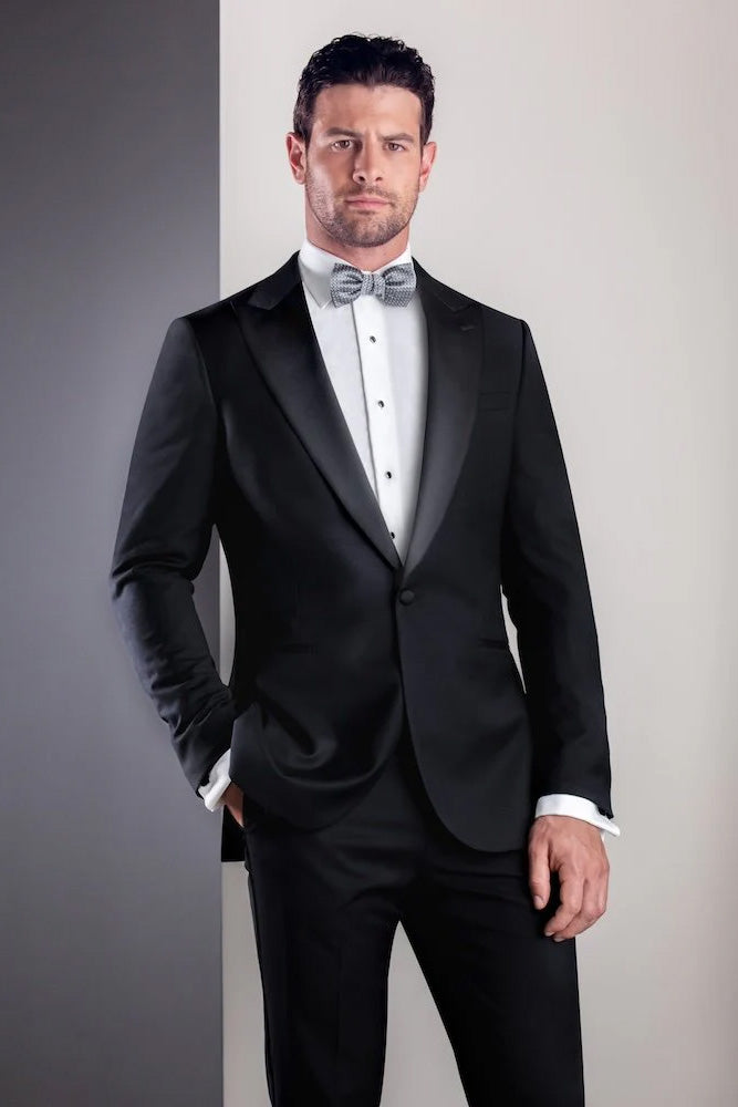 Trend "Trend Peak" Black 1-Button Peak Tuxedo (2-Piece Set)