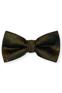 shiny gold bow tie