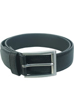 Vangelo Black Debossed Dress Belt