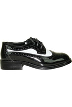 Vangelo "Chaz" Kids Black & White Tuxedo Shoes