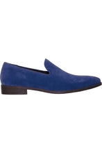 Vangelo "Chelsea" Blue Suede Tuxedo Shoes