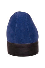 Vangelo "Chelsea" Blue Suede Tuxedo Shoes