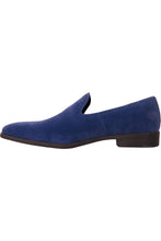 Vangelo "Chelsea" Blue Suede Tuxedo Shoes