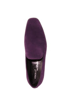 Vangelo "Chelsea" Purple Suede Tuxedo Shoes