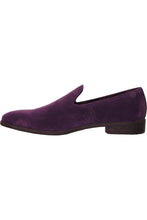 Vangelo "Chelsea" Purple Suede Tuxedo Shoes