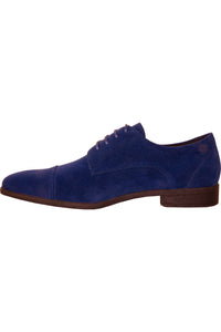 "Croydon" Royal Blue Suede Dress Shoes