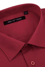 Verno Fashion "Icon" Brick Red Laydown Cotton Blend Dress Shirt