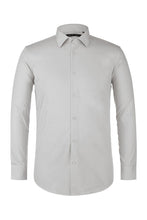 Verno Fashion "Icon" Grey Laydown Cotton Blend Dress Shirt