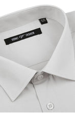 Verno Fashion "Icon" Grey Laydown Cotton Blend Dress Shirt