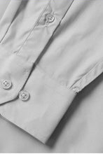 Verno Fashion "Icon" Grey Laydown Cotton Blend Dress Shirt