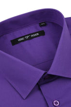 Verno Fashion "Icon" Lilac Laydown Cotton Blend Dress Shirt