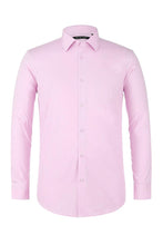Verno Fashion "Icon" Pink Laydown Cotton Blend Dress Shirt