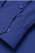 Verno Fashion "Icon" Royal Blue Laydown Cotton Blend Dress Shirt