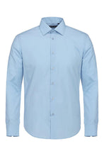 Verno Fashion "Icon" Sky Blue Laydown Cotton Blend Dress Shirt