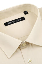 Verno Fashion "Icon" Taupe Laydown Cotton Blend Dress Shirt
