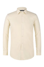 Verno Fashion "Icon" Taupe Laydown Cotton Blend Dress Shirt