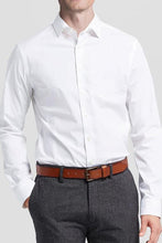 Verno Fashion "Icon" White Laydown Cotton Blend Dress Shirt