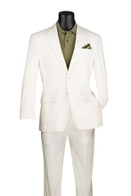 "Linen" White 2-Button Notch Suit (2-Piece Set)