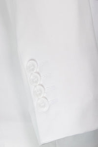 "Preston" White 2-Button Notch Suit (3-Piece Set)