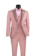 "Flare" Mauve 1-Button Peak Tuxedo (4-Piece Set)