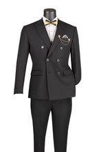 Vinci "Apex" Black Suit (2-Piece Set)