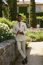 Vinci "Apex" Bone White Suit (2-Piece Set)