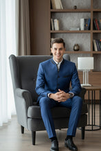 Vinci "Darius" Blue Tuxedo (2-Piece Set)