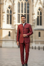 "Darius" Burgundy Tuxedo (2-Piece Set)