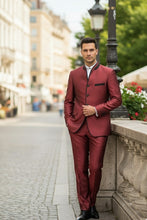 "Darius" Burgundy Tuxedo (2-Piece Set)